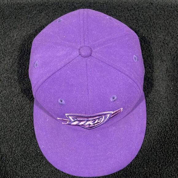 🏀 OKLAHOMA CITY THUNDER NBA Purple NEW ERA 59Fifty Fitted Flat Bill Hat Sz 7-1/8 - Picture 5 of 10